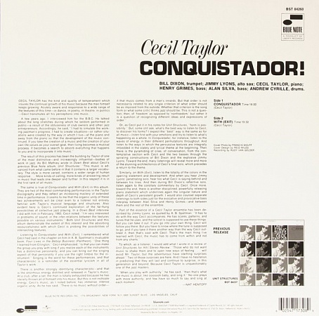    Cecil Taylor - Conquistador! ( LP)      