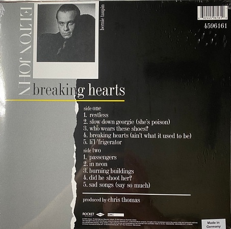    Elton John - Breaking Hearts (LP)         