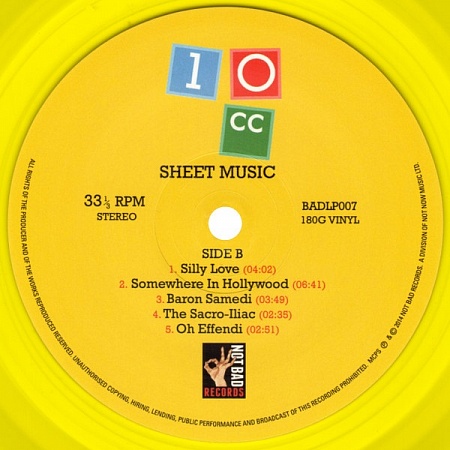    10cc - Sheet Music (LP)         