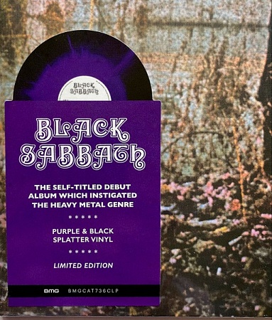    Black Sabbath - Black Sabbath (LP) Purple & Black Splatter         