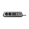 картинка Удлинитель Brennenstuhl Estilo угловой 2м 4 розетки 2 USB 3,1А серебристо-черный 1153590410 от магазина