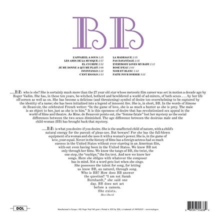 картинка Пластинка виниловая Brigitte Bardot - Brigitte Bardot Sings (LP) магазин являющийся официальным дистрибьютором в России