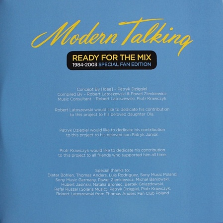    Modern Talking - Ready For The Mix 1984-2003 Special Fan Edition (2LP)         
