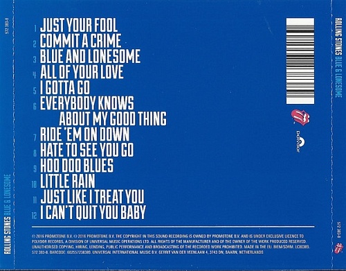  CD  Rolling Stones - Blue & Lonesome      