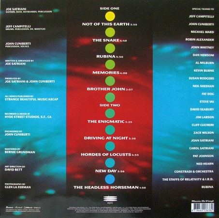    Joe Satriani - Not Of This Earth (LP)         