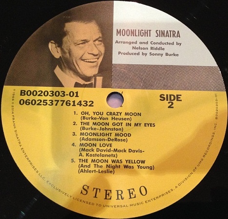 картинка Пластинка виниловая Frank Sinatra - Moonlight Sinatra (LP) магазин являющийся официальным дистрибьютором в России
