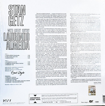    Stan Getz With Laurindo Almeida  Stan Getz With Laurindo Almeida (LP)(LE)         
