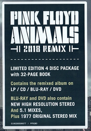    Pink Floyd - Animals (2018 Remix) (LP+CD+Blu-ray+DVD)          