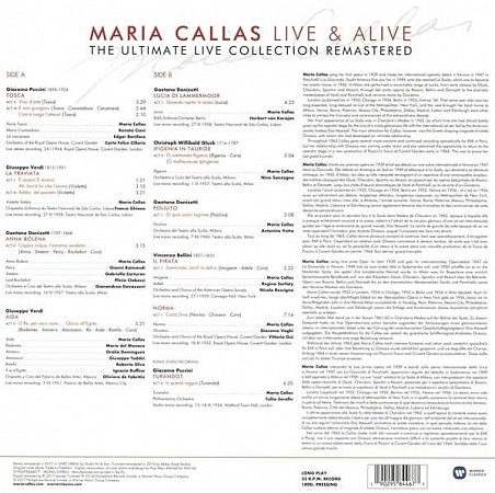    Maria Callas  Maria Callas Live & Alive (LP)         