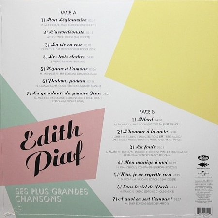    Edith Piaf - Ses Plus Grandes Chansons (LP)         