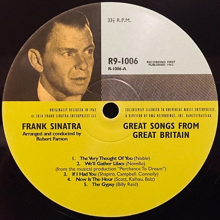    Frank Sinatra - Sinatra Sings Great Songs From Great Britain (LP)         