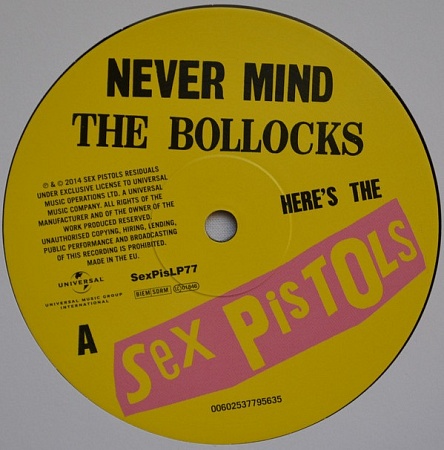    Sex Pistols - Never Mind The Bollocks, Here's The Sex Pistols (LP)      