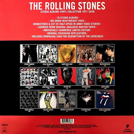 картинка Пластинка виниловая The Rolling Stones - Studio Albums Vinyl Collection 1971-2016 (Box) магазин являющийся официальным дистрибьютором в России