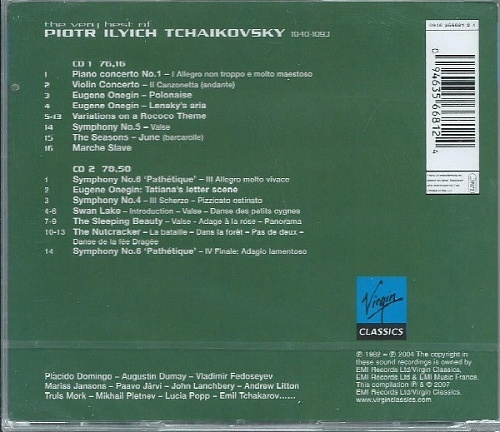  CD  Tchaïkovsky - The Very Best Of Tchaïkovsky         