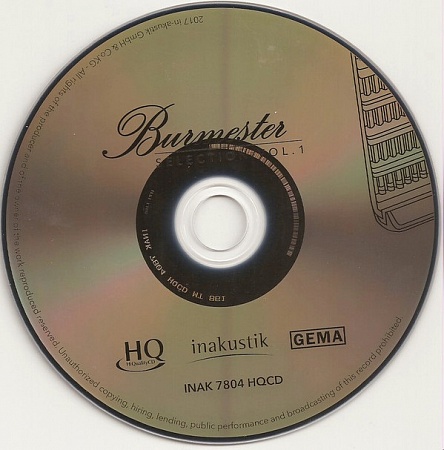 картинка CD диск In-Akustik Various - Burmester Selection Vol. 1 магазин являющийся официальным дистрибьютором в России