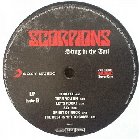    Scorpions - Sting in the Tail (LP)      