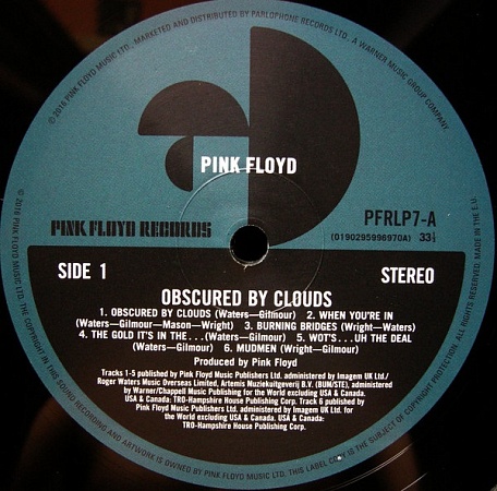    Pink Floyd - Obscured By Clouds (LP)         
