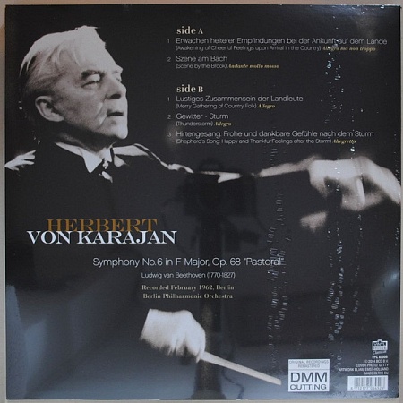 картинка Пластинка виниловая Herbert von Karajan, Beethoven*, Berlin Philharmonic Orchestra* - Symphony No. 6 ‘Pastoral’ (LP) магазин являющийся официальным дистрибьютором в России