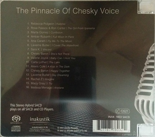  CD  Various - The Pinnacle Of Chesky Voice         