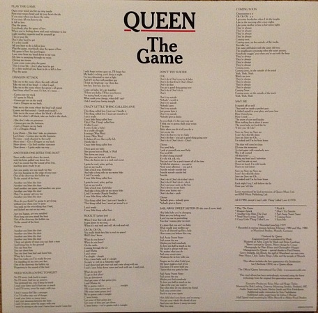    Queen - The Game (LP)         