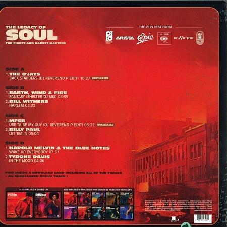 картинка Пластинка виниловая Various - The Legacy Of Soul (2 LP) магазин являющийся официальным дистрибьютором в России