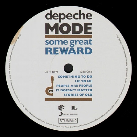   Depeche Mode - Some Great Reward (LP)         