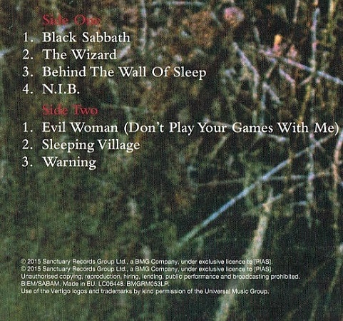    Black Sabbath - Black Sabbath (LP)         