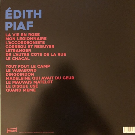    Edith Piaf - Les Plus Belles Chansons (LP)         
