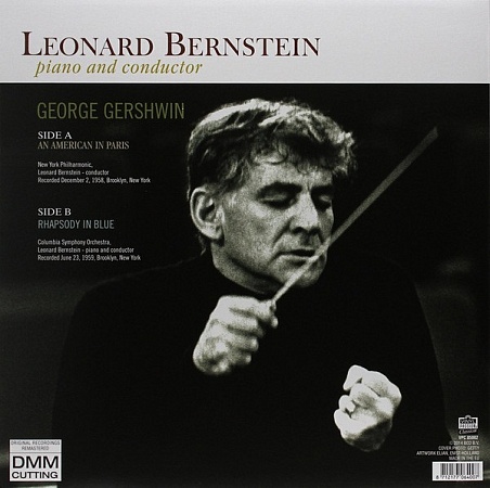    Leonard Bernstein, George Gershwin, New York Philharmonic, Columbia Symphony Orchestra  Piano And Conductor: An American In Paris / Rhapsody In Blue (LP)         