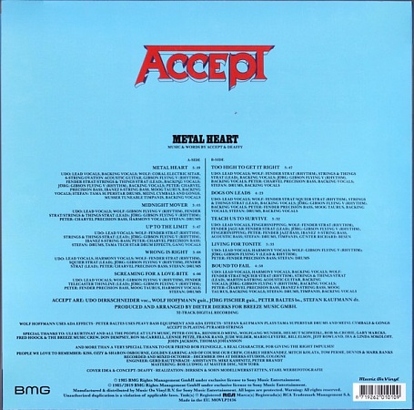    Accept - Metal Heart (LP)         