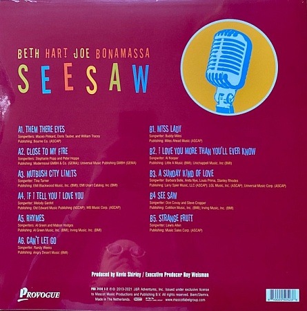    Beth Hart & Joe Bonamassa - Seesaw (LP)         