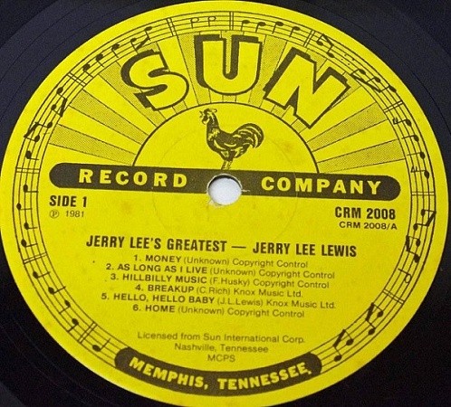    Jerry Lee Lewis - Jerry Lee's Greatest (LP)         