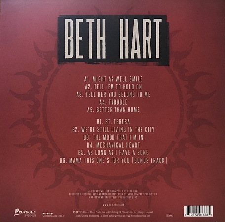 картинка Пластинка виниловая Beth Hart - Better Than Home (LP) магазин являющийся официальным дистрибьютором в России