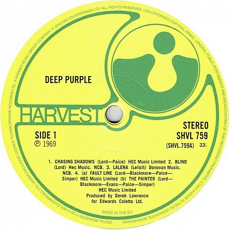 картинка Пластинка виниловая Deep Purple – Deep Purple (LP) магазин являющийся официальным дистрибьютором в России