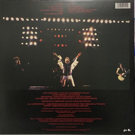 картинка Пластинка виниловая Ozzy Osbourne - Blizzard Of Ozz (LP) магазин являющийся официальным дистрибьютором в России