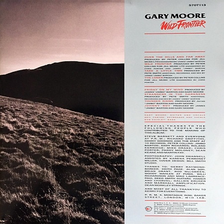 картинка Пластинка виниловая Gary Moore - Wild Frontier (LP) магазин являющийся официальным дистрибьютором в России