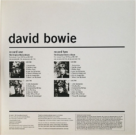 картинка Пластинка виниловая David Bowie - David Bowie (2LP) магазин являющийся официальным дистрибьютором в России