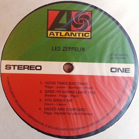 картинка Пластинка виниловая Led Zeppelin - Led Zeppelin (LP) магазин являющийся официальным дистрибьютором в России