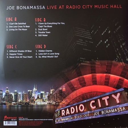 картинка Пластинка виниловая Joe Bonamassa. Live At Radio City Music Hall (2LP) магазин являющийся официальным дистрибьютором в России