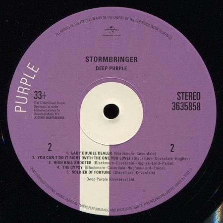 картинка Пластинка виниловая Deep Purple. Stormbringer   (LP) магазин являющийся официальным дистрибьютором в России