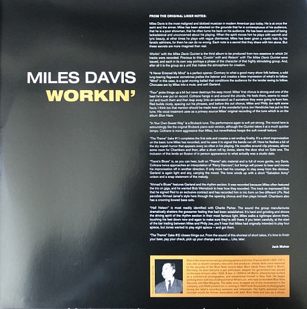    Miles Davis - Workin (LP)         