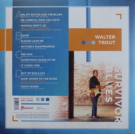 картинка Пластинка виниловая Walter Trout - Survivor Blues (2LP) магазин являющийся официальным дистрибьютором в России