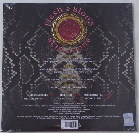 картинка Пластинка виниловая Whitesnake - Flesh & Blood (LP) магазин являющийся официальным дистрибьютором в России
