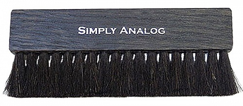 картинка Щетка для виниловых пластинок Simply Analog Vinyl Record Brush черный дуб магазин являющийся официальным дистрибьютором в России