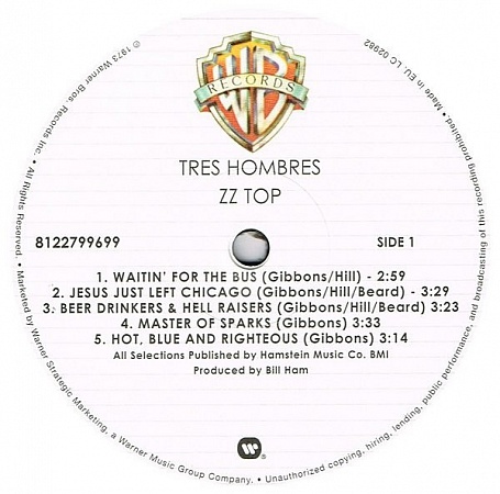 картинка Пластинка виниловая ZZ Top - Tres Hombres (LP) магазин являющийся официальным дистрибьютором в России