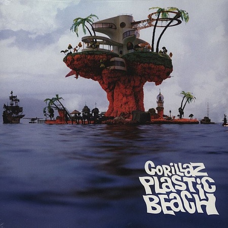 картинка Пластинка виниловая Gorillaz - Plastic Beach (2LP) магазин являющийся официальным дистрибьютором в России