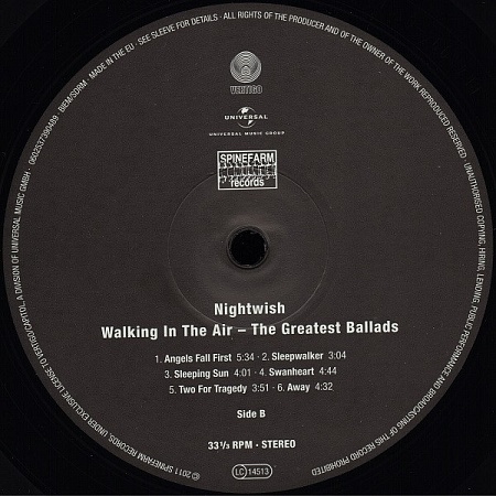 картинка Пластинка виниловая Nightwish – Walking In The Air (The Greatest Ballads) (LP) магазин являющийся официальным дистрибьютором в России