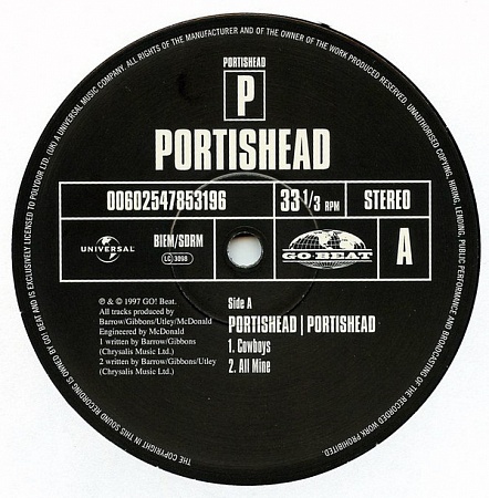 картинка Пластинка виниловая Portishead - Portishead (2LP) магазин являющийся официальным дистрибьютором в России