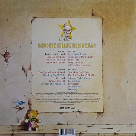 картинка Пластинка виниловая Elton John - Goodbye Yellow Brick Road (2LP) магазин являющийся официальным дистрибьютором в России