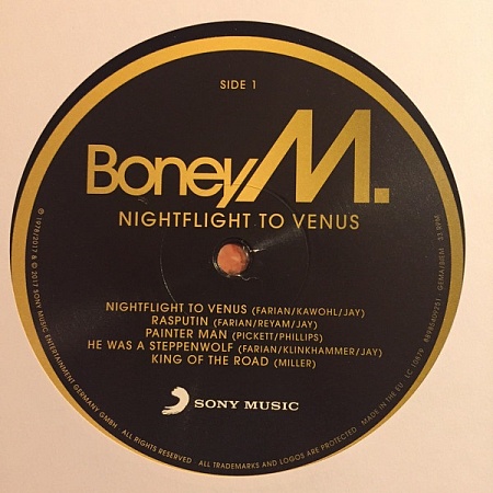 картинка Пластинка виниловая Boney M - Nightflight To Venus (LP) магазин являющийся официальным дистрибьютором в России